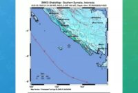 Gempa bumi bermagnitudo (M) 6,5 mengguncang Kabupaten Kaur, Bengkulu (foto BMKG)