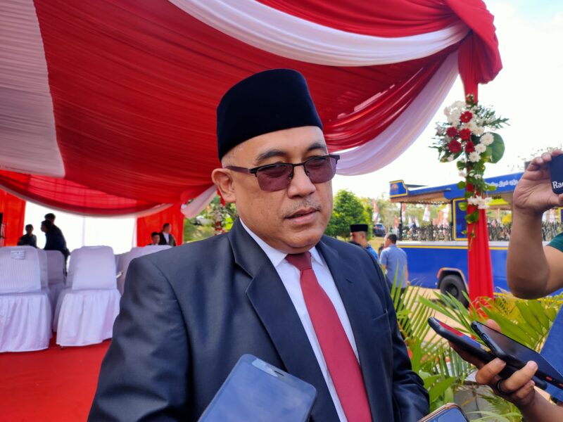 Sekda KBB, Asep Sodikin tanggapi permasalahan TKK di Bandung Barat (foto: Abdul)