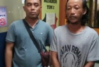 Unit Reskrim Polsek Ciputat Tangerang Selatan ringkus pelaku (Y) pemalak ojol di stasiun pondok Ranji Tangerang Selatan (foto: @kabarnegri)