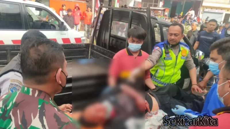 Muhammad Mubin alias Babeh (63) tewas usai ditusuk pelaku sebanyak 5 kali, kejadian tersebut di jalan Adiwarta, Lembang Kabupaten Bandung Barat (KBB) Selasa 16 Agustus 2022. (Foto Abdul)