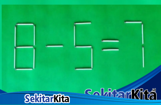 Tes IQ, dengan pindahkan dua batang korek api agar sesuai jumlah matematika ini