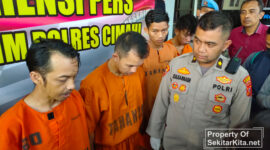 Dua kelompok geng motor terlibat bentrokan di Cimahi, lima pelaku diringkus Polisi. (foto: Abdul Kholilulloh).