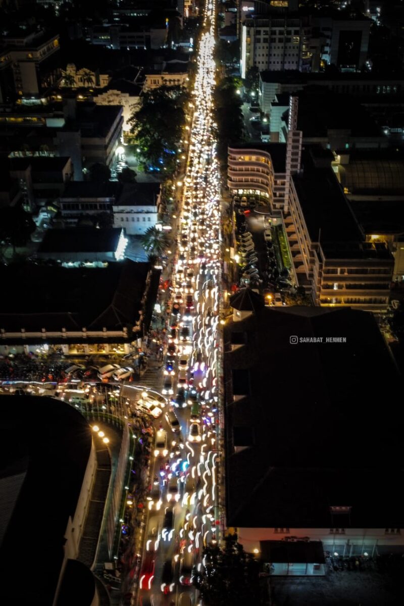 Tampilan Pantauan Udara Jelang Pergantian Tahun Baru 2023