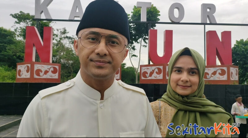 Bupati Bandung Barat, Hengki Kurniawan didampingi istri Sonya Fatmala. (foto: Abdul Kholilulloh)