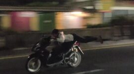  Aksi balap liar meresahkan warga di Kecamatan Tambun Selatan, Kabupaten Bekasi (foto: Abdul Kholilulloh)