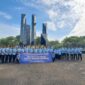 kepala Lapas Cikarang Veri Johannes, upacara Tabur Bunga yang bertempat di Taman Makam Pahlawan Kota Bekasi 