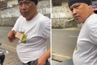 Seorang Pria Tidak Terima Lantaran Ditegur Pengendara Lain Karena Abu Rokok, Pengendara Ini Sempat Mengamuk dan Mengaku Bahwa Ia Anggota Polri (foto: @lensa_berita)