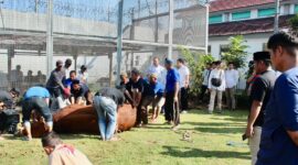 Lapas Kelas IIA Cikarang sumbang 11 ekor sapi dan 11 ekor kambing (foto: dok. Lapas Kelas II A Cikarang)