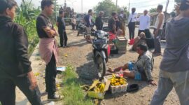 Kecelakaan melibatkan dua motor di Cikarang Timur (foto: Abdul Kholilulloh)