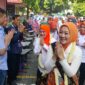 Bunda PAUD Jawa Barat, Atalia Praratya Ridwan Kamil sambangi Yayasan Al-Muslim Desa Tambun, Kecamatan Tambun Selatan, Kabupaten Bekasi. (foto: Abdul Kholilulloh)
