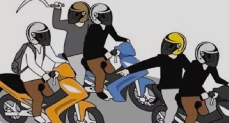 Ilustrasi begal 