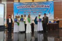 Yayasan Al Muslim Tambun Selatan menggelar Wisuda Qur'an di Gedung Pertemuan Graha Bintang Kecamatan Mustika Jaya, Kota Bekasi, pada Rabu (21/06/2023).foto: Abdul Kholilulloh