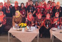 DPC Srikandi Pemuda Pancasila Bandung Barat saat melaksanakan Rakorcab dan Muscab di gedung HBS Cimareme Padalarang, Senin, 30 Oktober 2023