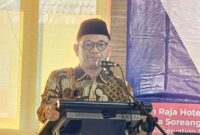 Tubagus Ace Hasan Syadzily ini saat menjadi narasumber Ngobrol Pendidikan Islam (NGOPI) bersama para ratusan guru ngaji dan guru Madrasah Diniyah Takmilyah (MDT) di Sutan Raja Hotel Soreang Kabupaten Bandung, Sabtu 28 Oktober 2023.