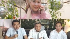 Gunawan Dwi Cahyo dan kuasa hukumnya bantah isu perselingkuhan.Gambar lain Okie Agustina (Tangkapan layar Youtube @Intens Investigasi dan IG @okieagustina_.
