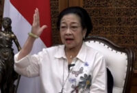 Ketua Umum PDI Perjuangan Megawati Soekarnoputri (Tangkapan layar Youtube @PDI Perjuanhan).