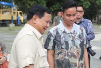 Pasangan Calon Presiden Prabowo Subianto dan Calon Wakil Presiden Gibran Rakabuming Raka tim media Prabowo Subianto.