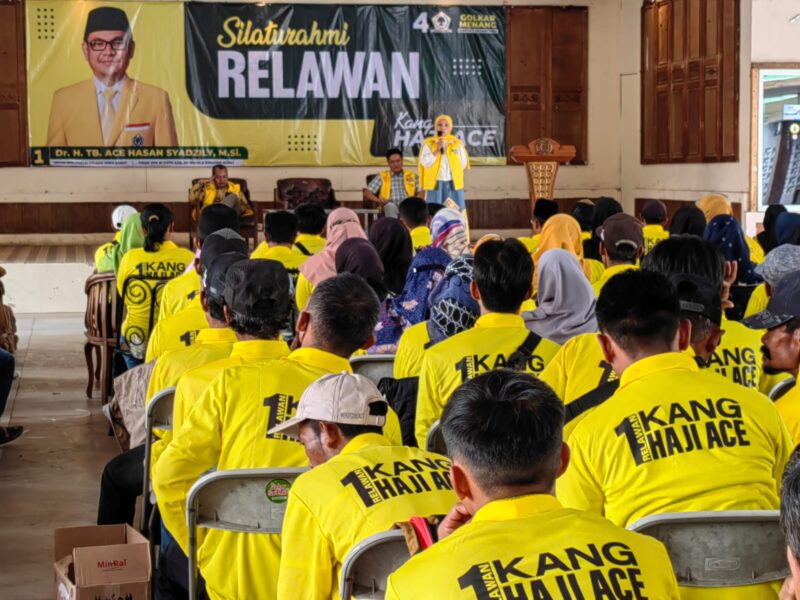 Kang Ace mendapatkan dukungan dari ratusan relawan untuk menjadi anggota DPR-RI lagi