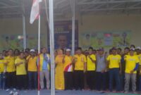 Caleg DPRD Kabupaten Karawang dari partai Golkar mengadakan konsolidasi partai (foto: Andyka)
