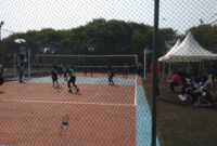 Lomba voli di Taman Pesona Wanajaya, Desa Wanajaya, Kecamatan Cibitung sukses digelar (foto: B4yu45)
