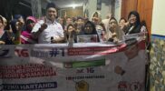 Caleg Perindo perbaiki jalan warga yang rusak di Kabupaten Bekasi