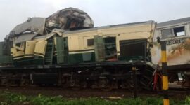Kecelakaan kereta di Cicalengka, Jawa Barat (foto: istimewa/ Baraya IBBC)