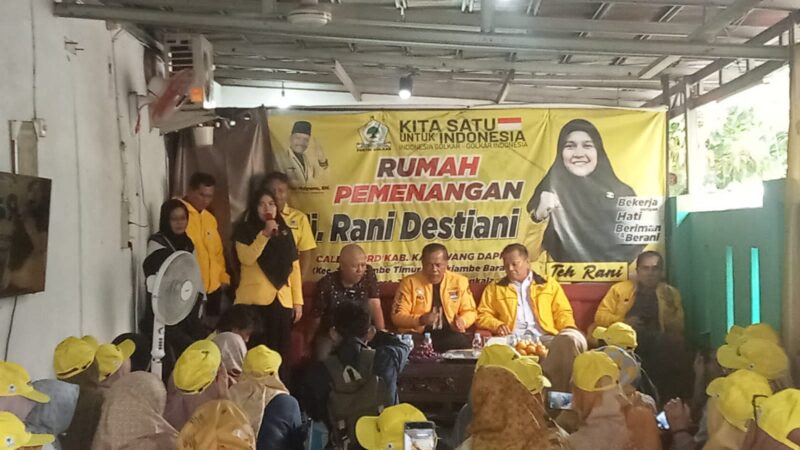 Gelar konsolidasi Partai Golkar Karawang, Caleg Hj Rani Destiani fokus pada pengawasan TPS
