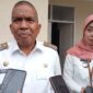 Pj Bupati Bandung Barat, Arsan Latif didampingi Camat Ngamprah, Agnes Virganty (foto: dok. Sekitar kita.id/ Abdul Kholilulloh)