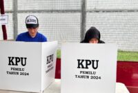 Ilustrasi tempat pemungutan suara (TPS) pada pemilu 2024 (foto: Abdul Kholilulloh)