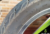 75886821 - brake service inspection. damaged brake disc and pads on classic vehicle
