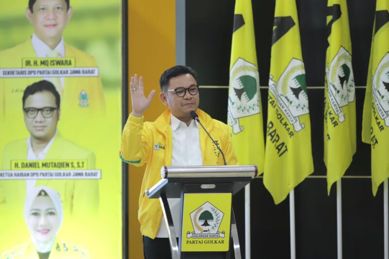 Ketua DPD Partai Golkar Jabar Tubagus Ace Hasan Syadzily pada penutupan Dikpol Angkatan 4