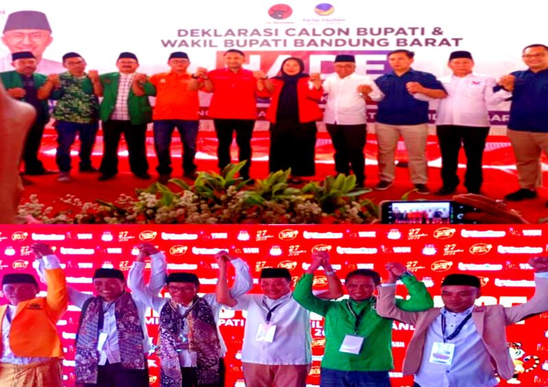 Dukungan partai PPP Bandung Barat terpecah, EDUN atau HADE? (foto: Abdul Kholilulloh) 