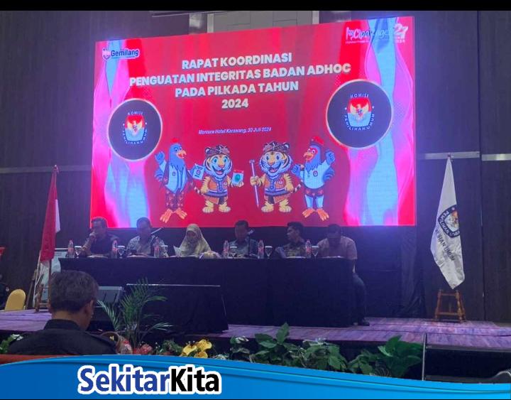 Komisi Pemilihan Umum (KPU) Karawang menggelar Rapat Koordinasi Penguatan Integritas Badan Adhoc untuk Pilkada 2024 (foto: Andyka Nugroho)