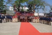KPU Kabupaten Karawang melaksanakan acara Kirab Pemilihan Kepala Daerah (Pilkada) 2024. (foto: Andyka Nugroho)