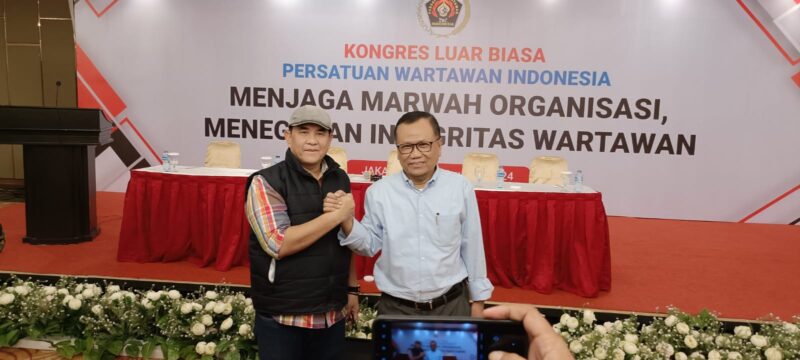 Zulmansyah Sekedang resmi terpilih sebagai Ketua Umum Persatuan Wartawan Indonesia (PWI) periode 2023-2028. (foto: istimewa)