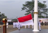Upacara peringatan HUT RI ke-79 dan detik-detik proklamasi kemerdekaan Republik Indonesia tingkat Kabupaten Bandung Barat (foto: Abdul Kholilulloh)