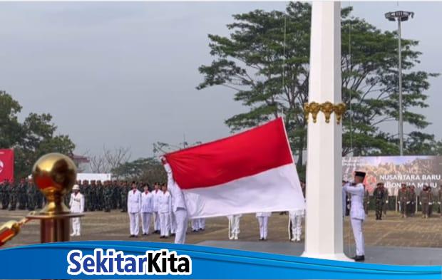 Upacara peringatan HUT RI ke-79 dan detik-detik proklamasi kemerdekaan Republik Indonesia tingkat Kabupaten Bandung Barat (foto: Abdul Kholilulloh)