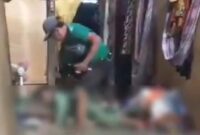 Paman tega banting anak dan sundut korek api di Bulukumba (foto: tangkapan layar video viral)