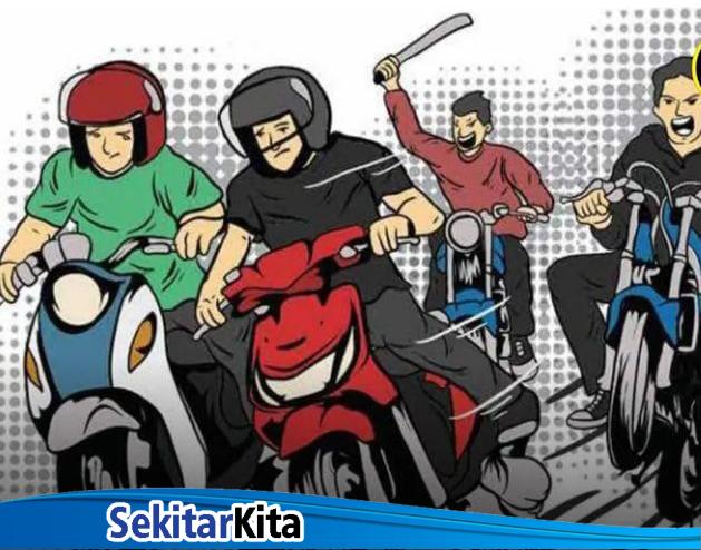 ilustrasi genk motor (foto: sumut.terkini)