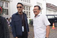 Kader senior PPP KBB, Samsul Maarif bersama Hengky Kurniawan (foto: Abdul Kholilulloh)