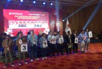 Nomor urut paslon bupati dan wakil bupati Bandung Barat di Pilkada 2024 (foto: Abdul Kholilulloh)