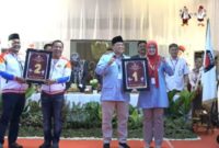 KPU Karawang Gelar Pengundian Nomor Urut Calon Bupati untuk Pilkada 2024 (foto; Andyka Nugroho)