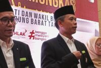 Pasangan Calon (Paslon) Bupati dan Wakil Bupati Bandung Barat Nomor Urut 4, Edi Rusyandi dan Unjang Asari (EDUN). foto: Abdul Kholilulloh