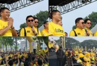 Kang Ace melepas rutinitas jalan sehat (Istimewa).