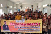 Topan Megantara Anggota DPRD Kabupaten Karawang Gelar Reses I Masa Sidang 2024-2025 (foto: istimewa)