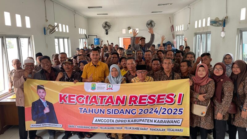 Topan Megantara Anggota DPRD Kabupaten Karawang Gelar Reses I Masa Sidang 2024-2025 (foto: istimewa)
