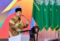 Presiden RI, Prabowo Subianto hadiri acara Tanwir dan Resepsi Milad ke-112 Muhammadiyah di NTT (foto: istimewa)