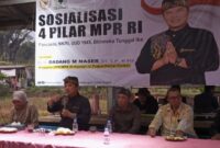 Anggota Komisi IV DPR RI Dapil Jawa Barat 2, Dr. H. Dadang M Naser, menggelar sosialisasi 4 Pilar (foto: Abdul Kholilulloh)
