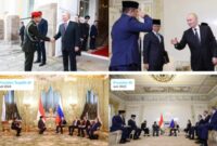 Seskab Teddy kenang momen pertemuan dengan Putin setahun lalu. (Instagram/sekretariat.kabinet)