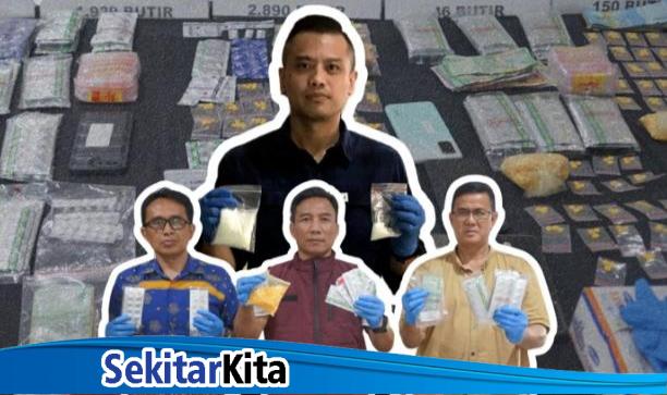 Satuan Reserse Narkoba (Satresnarkoba) Polres Metro Bekasi ungkap kasus peredaran obat terlarang jenis G (foto: istimewa)